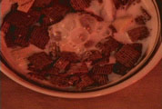 The burnt cereal boils